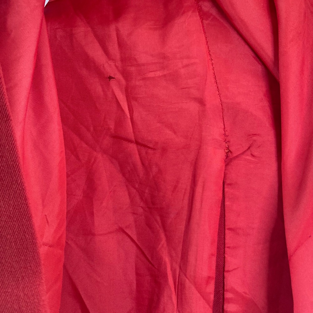 Ellen Tracy Red Wool Blend Button Front Midi Skir… - image 6